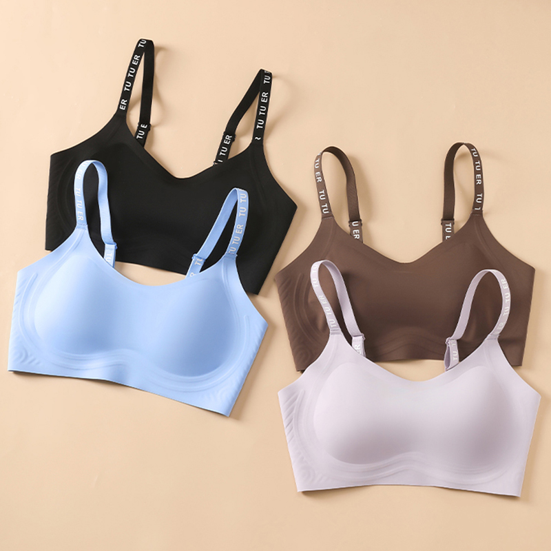 Lettering Straps Sports Bra