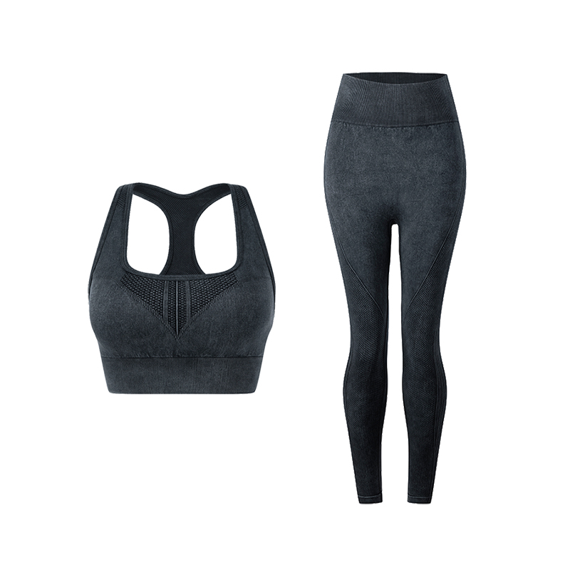 Seamless One-Piece Washed Denim Sports Fitness Yoga Outdoor Wearable Underwear