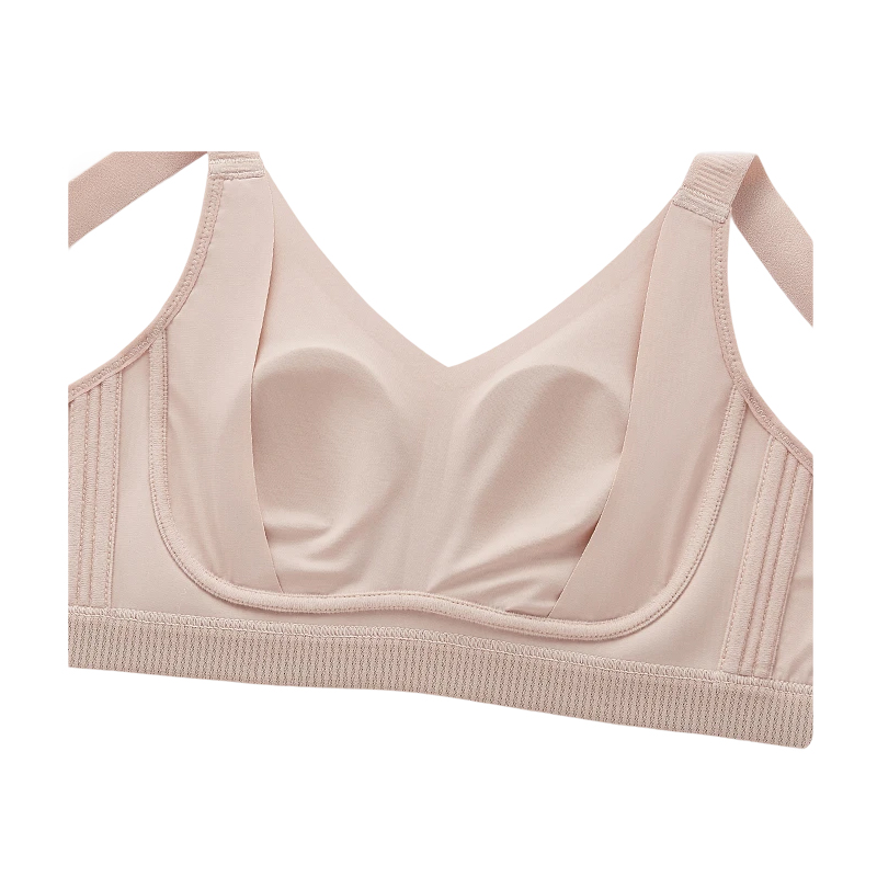 Seamless Underwear For Women With Big Breasts And Small Beautiful Back, Full Cup, Anti-Sagging And Side Breasts, Large Size Bra, Thin Style For Summer