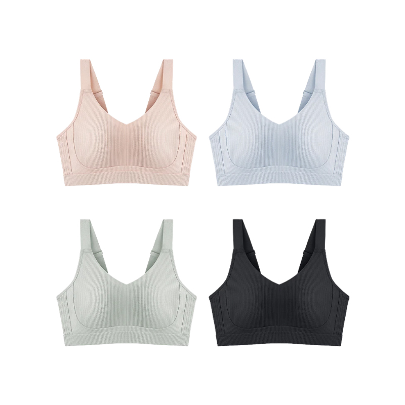 Seamless Underwear For Women With Big Breasts And Small Beautiful Back, Full Cup, Anti-Sagging And Side Breasts, Large Size Bra, Thin Style For Summer