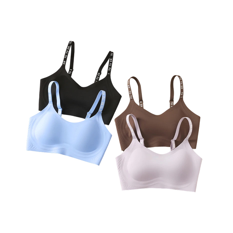 Lettering Straps Sports Bra