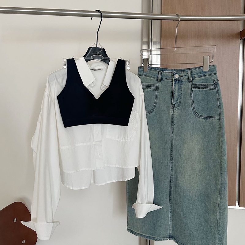 Milk Leather Bra. Sports Vest