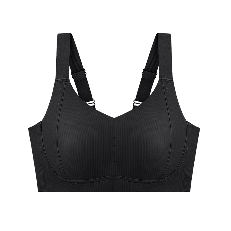 Big Breasts Show Small Rabbit Ear Cup Underwear Women's Breathable Full Cup Upper Support Anti-Sagging Thin Bra