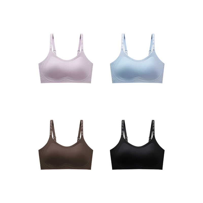 Lettering Straps Sports Bra
