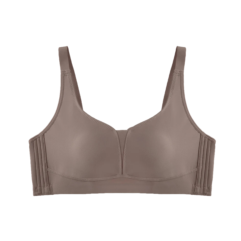 Full Cup Large Size Underwear For Women With Large Breasts, Small Size, Ultra-Flat, No Steel Ring, Seamless, Side Breast Collection, Anti-Sagging Bra