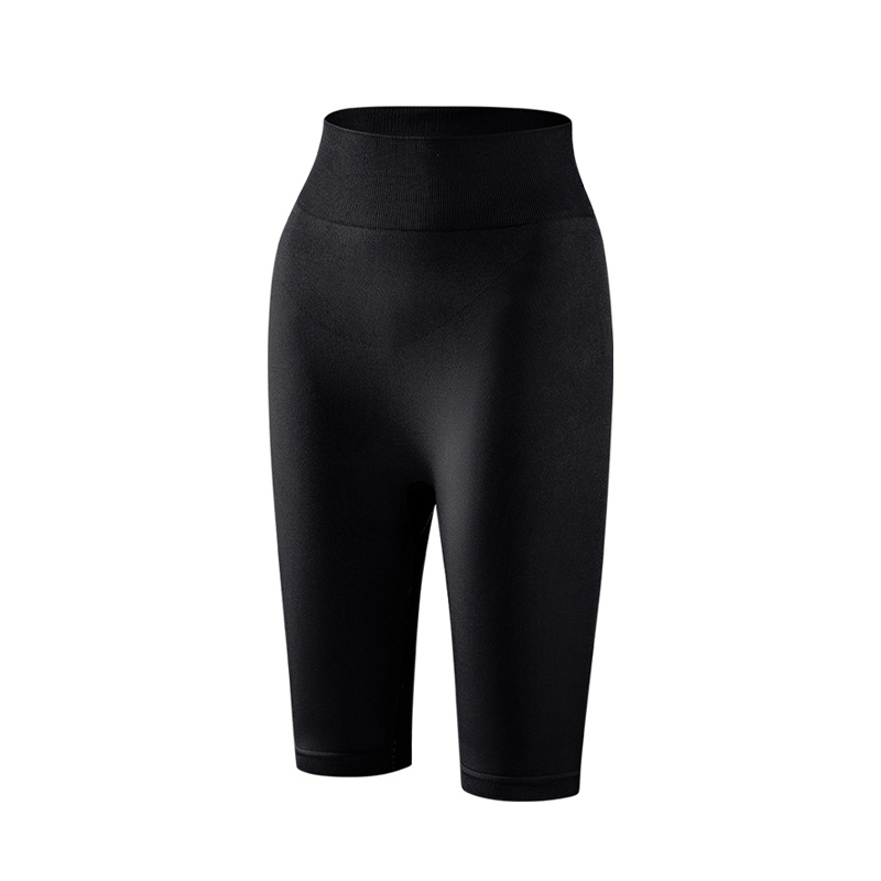 How does seamless high elastic pants help body shaping?