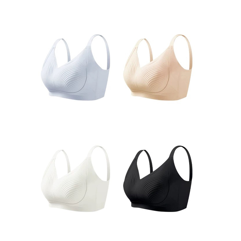 How does the three-dimensional textured non-sense cup of plus size underwear improve wearing comfort?