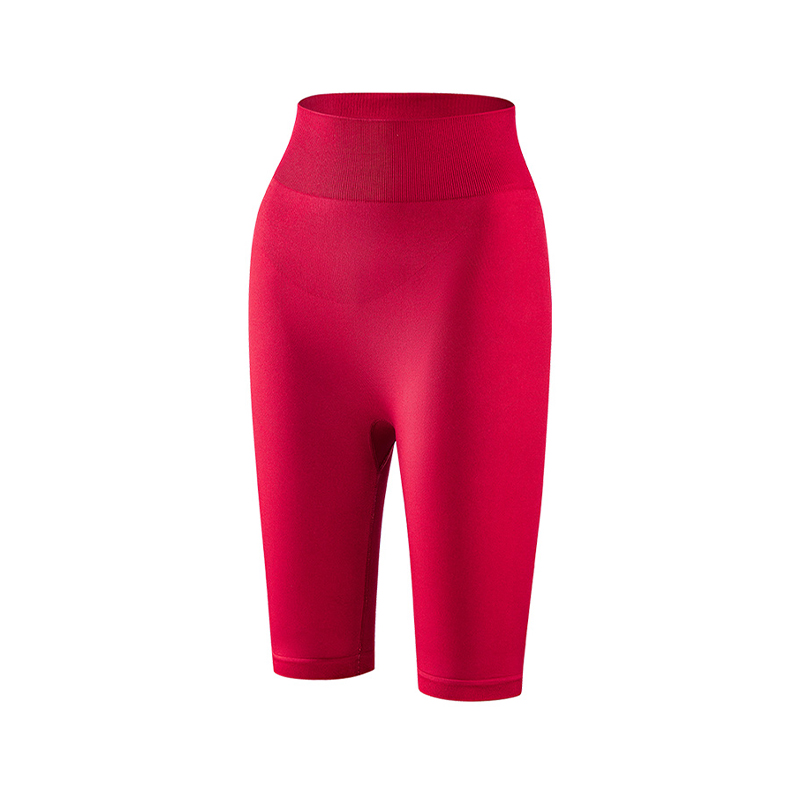 How do seamless high elastic pants achieve a 